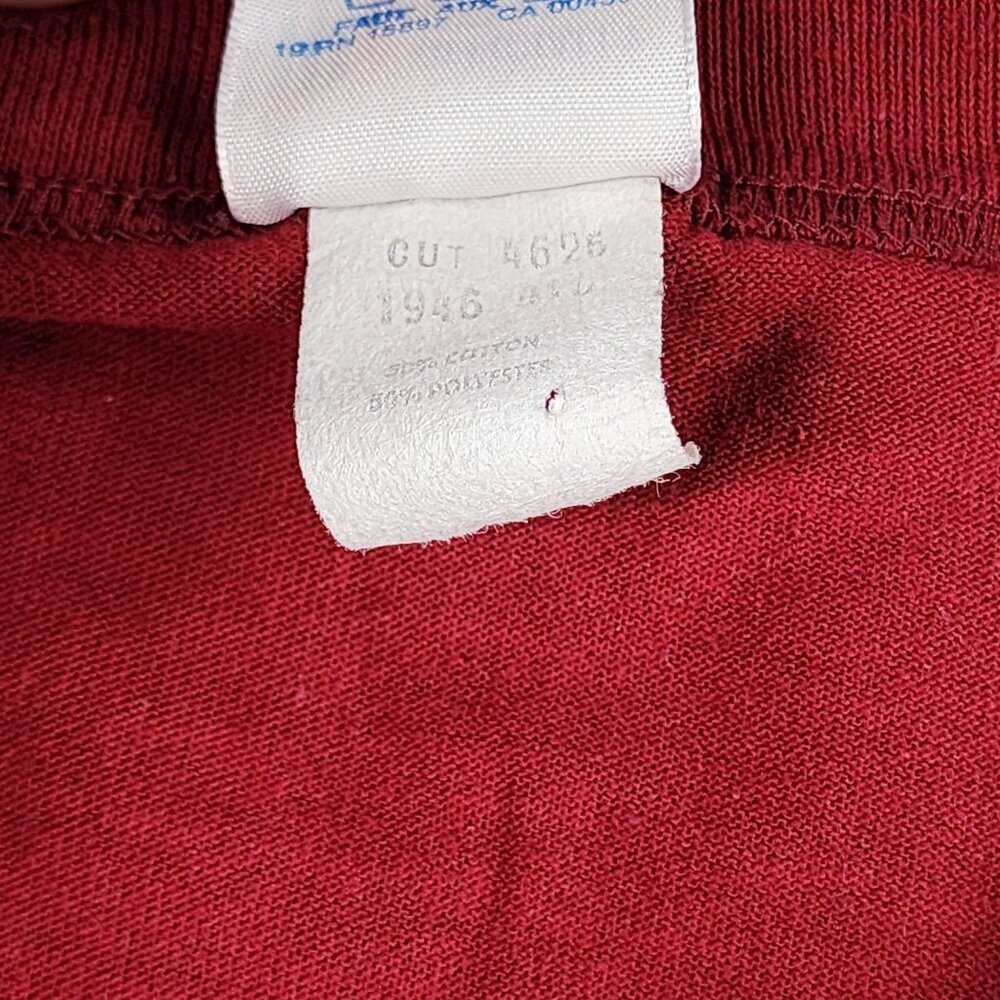 Vintage Washington Redskins Shirt Mens M V Neck Tee Garan USA Single Stitch READ - Picture 5 of 8